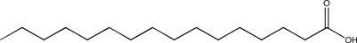 Molécule d'acide palmitique.
