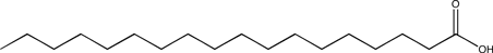 Molécule d'acide stéarique.